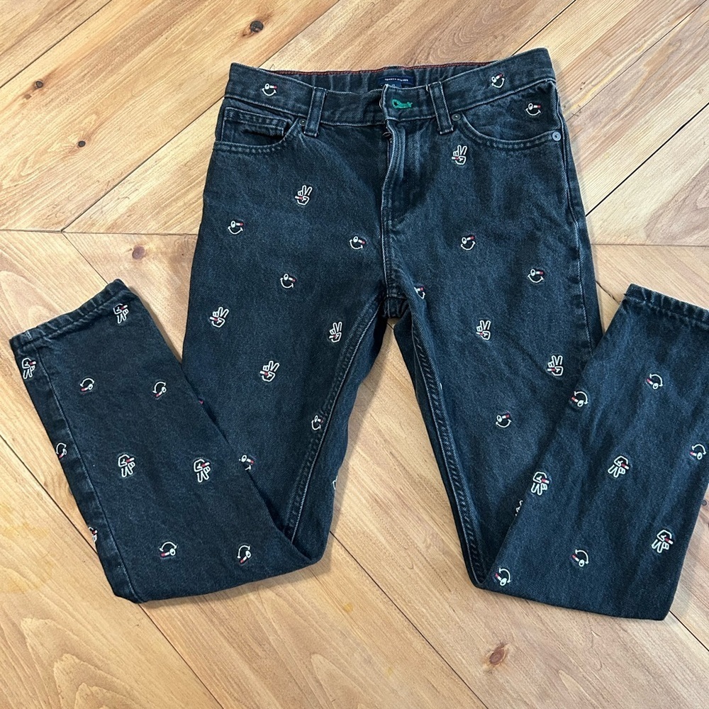 Tommy Hilfiger Dark Gray Slim Tapered Jeans